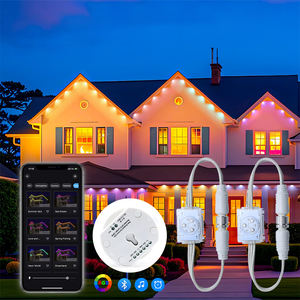 Iluminación navideña Impermeable IP65 LED Aleros Luces permanentes inteligentes 100 pies al aire libre e interior - Product Image 1