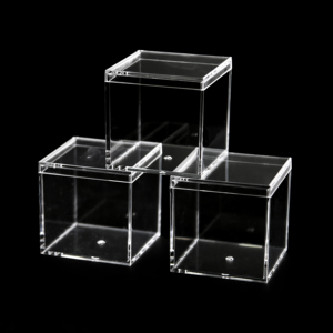 <span class=keywords><strong>Plexi</strong></span> Corporate Gifts <span class=keywords><strong>Cube</strong></span> 3X3X3 Inch Candy Favor Boxes 80mm Acrylique Cupcake Package Box - Product Image 4