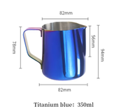 Pichet à lait en acier inoxydable pour barista, carafe à café pour latte art, pour la maison et les cafés