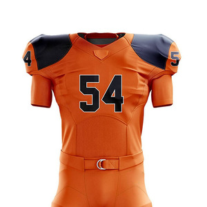 Conjunto de Camiseta y Pantalones de Fútbol Americano con Diseño Sublimado y Tela Absorbente de Humedad, Uniforme Profesional para Equipos, Fabricación OEM - Product Image 4