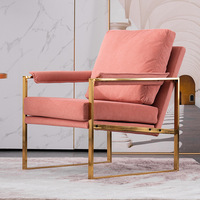 Chaise longue industrielle en cuir moderne de bras pour le salon de Cofe d'hôtel