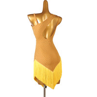 Robe de danse latine pour femmes 2026, costume de compétition professionnel, tenue de performance Samba Cha-Cha à franges