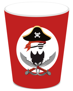 Fournitures de fête de pirate Huancai assiettes en papier à dessert tasses serviettes de table jetables ensemble de vaisselle pour enfants décorations de fête d'anniversaire - Product Image 5