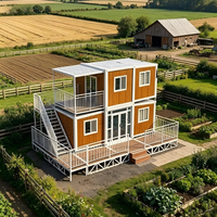 Maison Conteneur de Luxe Extensible en Acier 20ft 40ft, Direct Usine, Préfabriquée Modulaire, Ignifuge, Étanche, Personnalisable