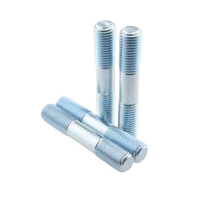 Clous à double extrémité galvanisés en acier au carbone Q235 de qualité A niveau 4.8 pour l'industrie de la construction - Product Image 1