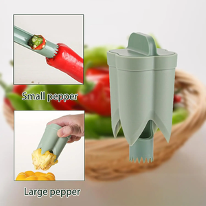 Removedor de semillas de pimienta, cortador de pimiento mejorado 2 en 1, Deseeder optimiza sin esfuerzo la preparación de tu cocina para una comida más rápida - Product Image 4