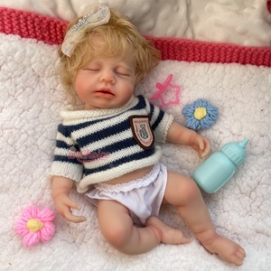 Muñeca <span class=keywords><strong>Reborn</strong></span> de <span class=keywords><strong>Silicona</strong></span> de Cuerpo Completo de 12" y 18", Hecha a Mano, con Textura de Piel Realista, Muñeca Coleccionable, Bebés <span class=keywords><strong>Reborn</strong></span> de <span class=keywords><strong>Silicona</strong></span> - Product Image 5