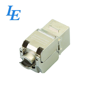 LE RJ45 FTP Cat5e Argenté 180 Degrés Sans Outil Connecteur Keystone Accessoires Réseau Certifié CE/ROHS pour Réseau Ethernet - Product Image 2