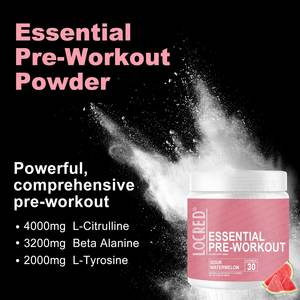 Suplemento Deportivo Esencial <span class=keywords><strong>Pre</strong></span>-Entrenamiento en Polvo Sabor Sandía Ácida <span class=keywords><strong>para</strong></span> Hombres y <span class=keywords><strong>Mujeres</strong></span> con Cafeína, L-Citrulina y L-Tirosina - Product Image 4