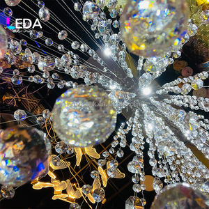 LEDA Bolas de Cristal Transparentes de Alta Calidad, Cuentas Octagonales Transparentes, Guirnaldas para Bodas, Cadenas de Cristal Colgantes, DIY - Product Image 3