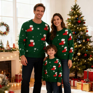 Pull de Noël personnalisé 2026 pour parents et enfants, pull de Noël moche assorti pour adultes, bébés et enfants - Product Image 6