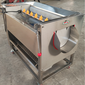 Machine à éplucher les pommes de terre automatique à haute efficacité, éplucheuse industrielle et commerciale pour légumes et carottes, traitement à haute efficacité - Product Image 5
