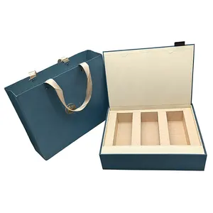 Coffret cadeau de thé en carton de luxe personnalisé boîtes d'emballage boîte magnétique rabattable avec insertion de papier