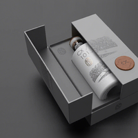 Boîte de luxe en carton rigide biodégradable pour whisky ou vin blanc, impression personnalisée, vente en gros