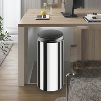 Poubelle intelligente à capteur à induction, très vendue en Europe, 30 L, en acier inoxydable avec couvercle, pour usage intérieur