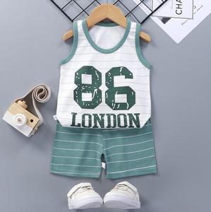 Ensembles de Vêtements d'Été pour Bébés en Gros - Gilet et Pantalon en Coton pour Garçons - Tenues Complètes pour Enfants - Product Image 3