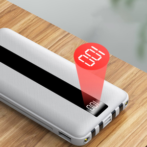 Batterie externe Li-Polymère OEM à chargement rapide 10000mAh PD20W QC18W, colorée, taille moyenne, avec logo personnalisé et LED, pour la maison intelligente - Vente en gros - Product Image 5