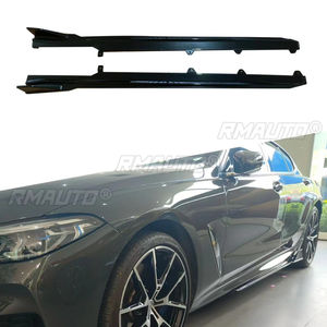 <b>Car</b> Side Skirt Lip Spoiler Extension <b>Diffuser</b> Guard <b>For</b> BMW 8 Series G14 G15 G16 2021-2023 <b>Car</b> Side Skirt Splitter Apron - Product Image 1