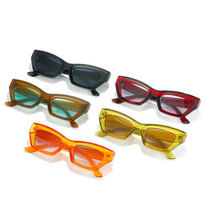 Nouveau luxe lunettes de soleil <span class=keywords><strong>2022</strong></span> mode tendance oeil de chat lunettes noir Orange femmes nom personnalisé marque en gros lunettes de soleil - Product Image 1