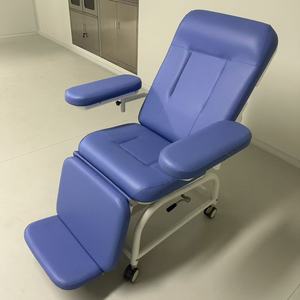 Chaise médicale multifonctionnelle manuelle pour dialyse et prélèvement sanguin, en acier inoxydable 304, inclinable, durable, pour hôpital et clinique - Product Image 4