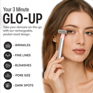 2024 Trending Draagbare Home Use Vibratie Oog Schoonheid Tools Gratis Aangepaste Logo Gezichts Elektrische Oog Massager Pen Oog Massager Toverstaf - Product Image 3