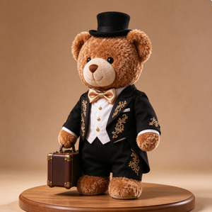 Peluche Personalizzato a Tema Animale per Matrimonio: Orsetto, Coniglio, Pinguino, <span class=keywords><strong>Scimmia</strong></span> - Scatola a Sorpresa Regalo - Product Image 3