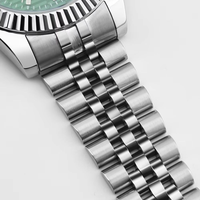Montre automatique mécanique avec mouvement Seiko NH35, logo stérile, 39 mm, verre saphir, logo personnalisé, 10 ATM