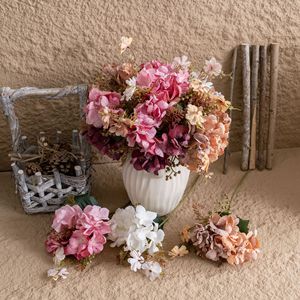 ดอกไฮเดรนเยียประดิษฐ์ CallaFloral ก้านเดี่ยว สีขาว สีแดงไวน์ สีแดงกุหลาบ สีชมพูอ่อน สำหรับตกแต่งงานแต่งงานและบ้าน - Product Image 1