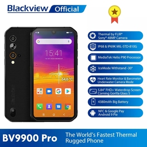Téléphone mobile <span class=keywords><strong>Blackview</strong></span> <span class=keywords><strong>BV9900</strong></span> Pro avec caméra thermique, Helio P90, 5,84 pouces, 8 Go + 128 Go, smartphone robuste IP68, caméra arrière quadruple 48 MP - Product Image 1