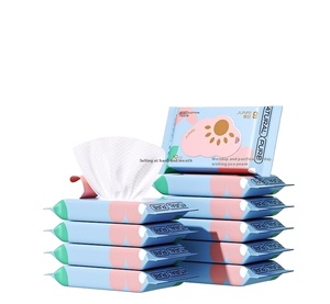 Junri ผ้าเช็ดทำความสะอาดในครัวเรือนแบบหนาไม่ทอแพ็ค10แผ่น19x14ซม. สำหรับเด็กทารก - Product Image 1
