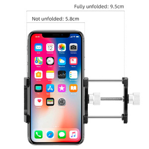 Yueli Bicycle Phone Holder Aluminum Alloy Adjustable Reversible Design For Handle Bar <b>Cycling</b> Mount BG-2925 - Product Image 5