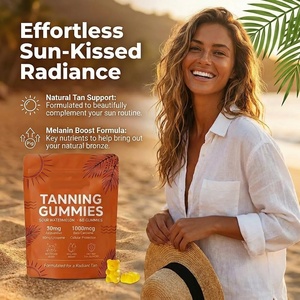 Gummies bronzantes sans soleil OEM en promotion pour un éclat naturel, véganes et sans sucre, hydratation de la peau, supplément de bronzage, 30 gummies - Product Image 4