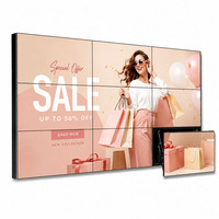 Video Wall LCD de 55 Pulgadas con Bisel Ultra Delgado de 0.88mm, Pantalla de Empalme 3x3, 500cd/m, 4K, Antideslumbrante, Señalización Digital, Animación y Gráficos