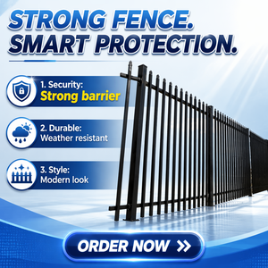 <span class=keywords><strong>Clôture</strong></span> en acier certifiée CE, vente en gros, <span class=keywords><strong>clôture</strong></span> tubulaire en acier à piquets en alliage d'aluminium <span class=keywords><strong>pour</strong></span> la protection des entrepôts industriels - Product Image 3