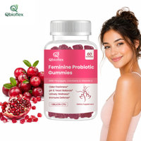 Complément Probiotique Qbioflex OEM Marque Privée – Gommes Probiotiques avec Vitamine C pour l'Équilibre du pH Intime Féminin