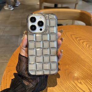 Nuovo Arrivo: Cover per Telefono 3D a Cubo Intrecciata Trasparente Antiurto per <span class=keywords><strong>iPhone</strong></span> 17 Air 16 15 14 Plus 13 12 <span class=keywords><strong>11</strong></span> <span class=keywords><strong>Pro</strong></span> <span class=keywords><strong>Max</strong></span> - Product Image 6