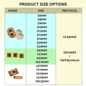 Etiqueta NFC FPC Pequeña ISO14443A 13.56MHz NFC213/215 Mini Etiqueta RFID Adhesiva Anti-Metal Impermeable para Redes Sociales y Seguimiento de Activos - Product Image 4