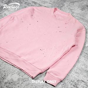 Produttore di PEERAGE personalizzato da uomo con stampa a inchiostro Splatter <span class=keywords><strong>rosa</strong></span> spessa 300 Gsm <span class=keywords><strong>felpa</strong></span> di spugna francese in cotone pesante per uomo - Product Image 1