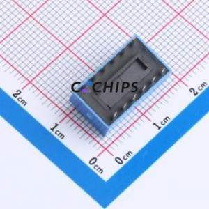 HX 2.54-6P CJPB-L DIP Switch DIP Switch Flat Toggle, Raised Type Single Pole Single Throw 6 PC Pin - Product Image 2