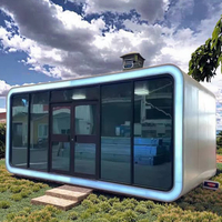 Offre Spéciale moderne luxe Apple cabine espace Capsule maison installation rapide paquet plat en acier pour les vacances utiliser en plein air bureau Pod