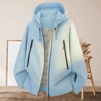 Nouvelle veste d'hiver respirante à capuche avec fermeture éclair, style décontracté, pour le sport et le travail en plein air, veste en duvet pour homme
