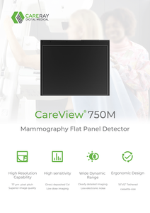 Carewiewブランド獣医DRフラットパネル検出器Drマンモグラフィペット診断用動的検出器 - Product Image 3