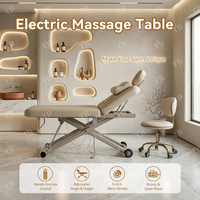Table de massage électrique Turri - Design moderne pour usage hôtelier, hauteur et dossier réglables, éponge haute densité