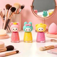 Capuchon de flacon de vernis à ongles en silicone de qualité alimentaire, forme animal de dessin animé, avec logo personnalisé, design inspiré d'IP, pour cosmétiques et artisanat original