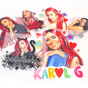 Diseños Personalizados <span class=keywords><strong>de</strong></span> <span class=keywords><strong>Karol</strong></span> <span class=keywords><strong>G</strong></span>, Transferencia <span class=keywords><strong>de</strong></span> Calor por Plastisol, Impresión por Transferencia <span class=keywords><strong>de</strong></span> Calor, Impresión DTF, Transferencias <span class=keywords><strong>de</strong></span> Calor para Camisetas - Product Image 4
