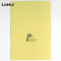 Lehui Fabricant Couleur personnalisée Jaune Orange A4 taille 80/100/120 Page lignée 80gsm Papier écologique Cahier d'exercices