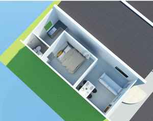 Appartement conteneur préfabriqué de 27 m² à louer, 1 chambre, 1 salle de bain, appartements intelligents en rangée, solution logement économique à <span class=keywords><strong>Abidjan</strong></span> - Product Image 3