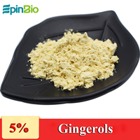 Poudre d'extrait de gingembre de qualité alimentaire naturelle 1% Gingérols Aflatoxine pour les produits alimentaires fonctionnels, les boissons et les produits de santé