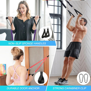 Ensemble <span class=keywords><strong>de</strong></span> bandes <span class=keywords><strong>de</strong></span> résistance haute élasticité très résistantes, logo personnalisé, bandes d'exercice longues pour tractions et hanches, pour <span class=keywords><strong>salle</strong></span> <span class=keywords><strong>de</strong></span> <span class=keywords><strong>sport</strong></span> à domicile, 5 à 150 livres - Product Image 4