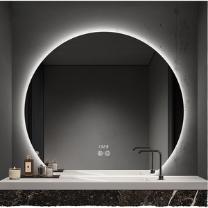 Hiện Đại Không Khung Hình Bầu Dục LED Thông Minh Đồ Nội Thất Phòng Khách Vanity Trang Điểm Gương Thân Thiện Với Môi Đơn Giản Tường Kính Treo Bán Buôn - Product Image 1